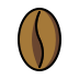 roasted coffee bean transparent PNG icon
