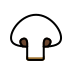champignon white transparent PNG icon