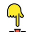finger pushing button transparent PNG icon