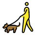 person with dog transparent PNG icon