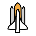 space shuttle transparent PNG icon