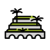 hanging gardens of babylon transparent PNG icon
