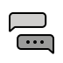 chats transparent PNG icon
