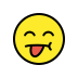 annoyed face with tongue transparent PNG icon