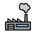 exhaust gases factory transparent PNG icon