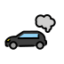 exhaust gases car transparent PNG icon