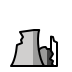 nuclear power plant ruin transparent PNG icon