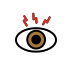 eye pain transparent PNG icon