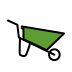 wheelbarrow transparent PNG icon
