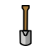 spade transparent PNG icon